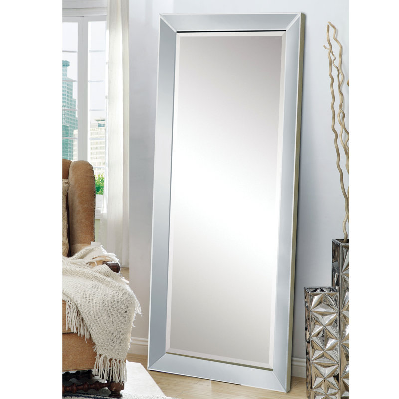 House of Hampton Songer Floor Modern Beveled Full Length Mirror Wayfair